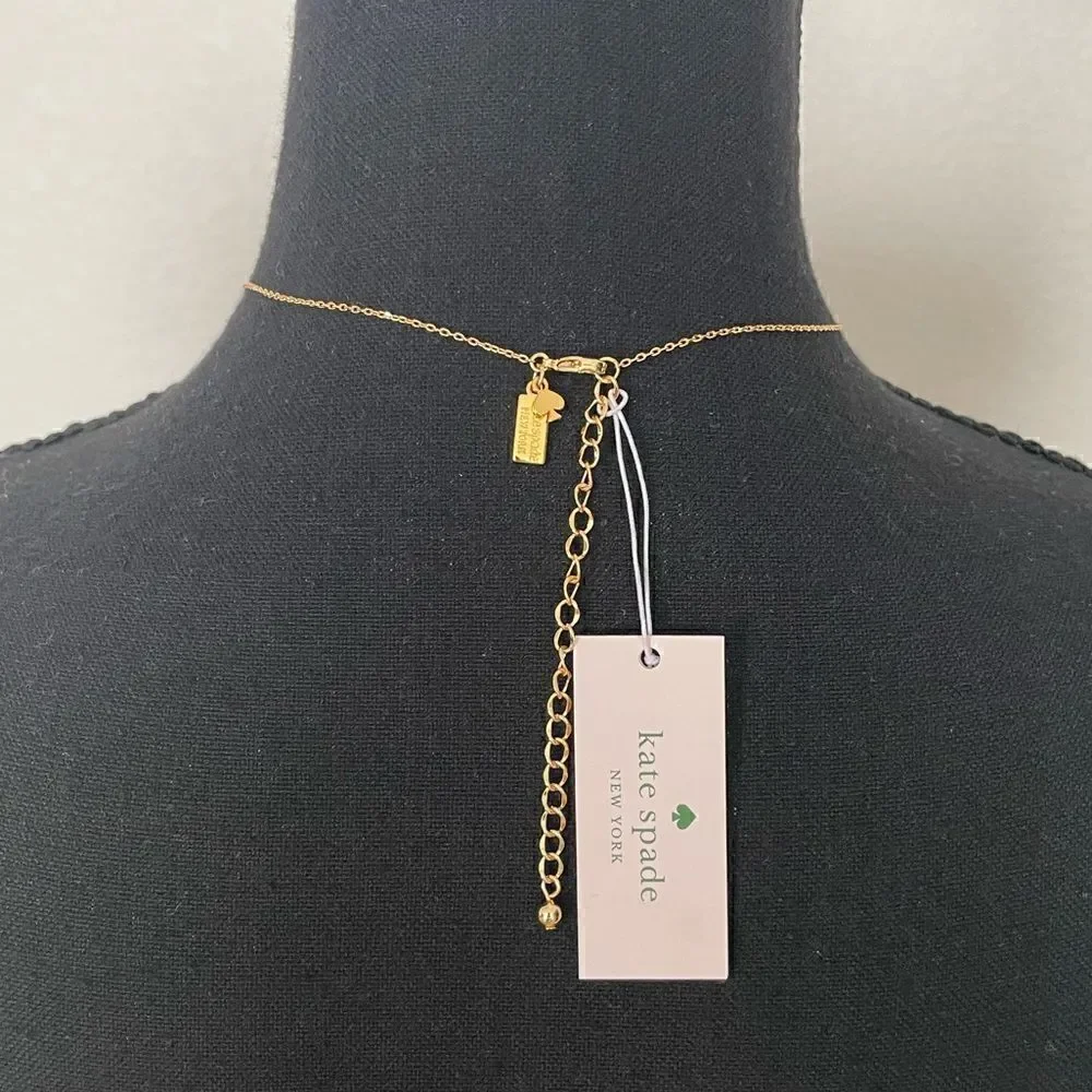 NWT Kate Spade All Wrapped Up Mini Pendant Necklace